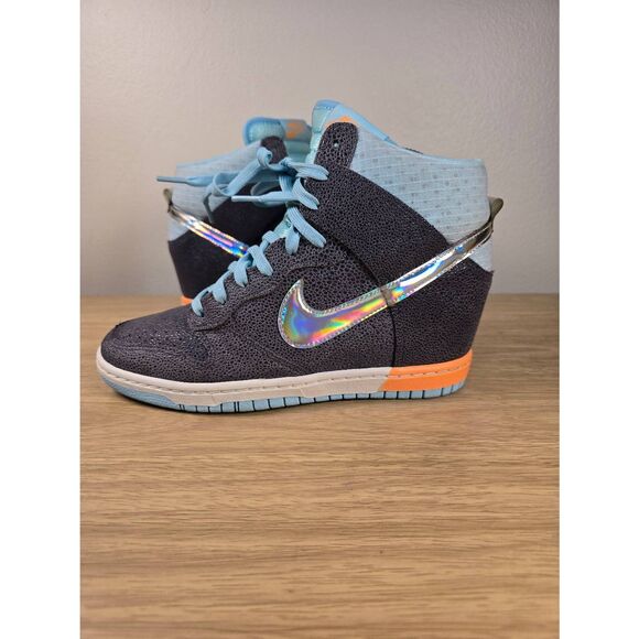 Nike Shoes - Nike Dunk Sky Premium High Wedge Dark Grey Glacier Ice Women's Shoes Size 9